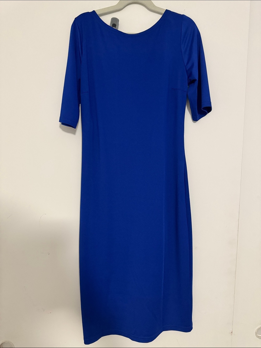 Classic Royal Blue Women's Midi Dress ballroom dress